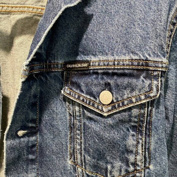 Calvin Klein Denim Trucker Jean Jacket - Picture 4 of 13
